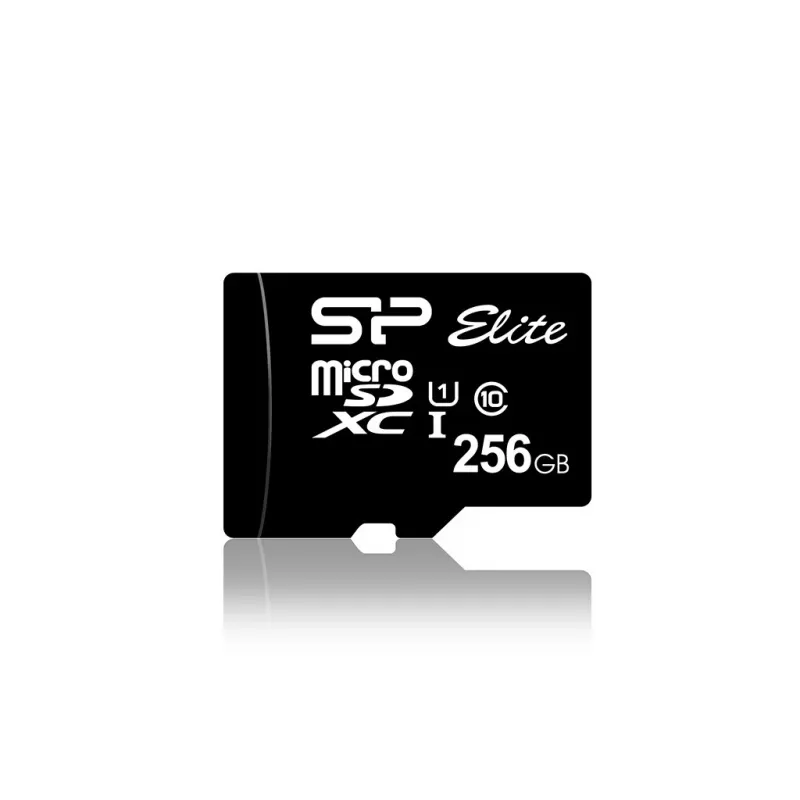 Scheda di memoria MicroSDXC Silicon Power Elite 256 GB UHS-I Class 10 U1 85 MB/s con adattatore SD