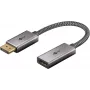 Cavo adattatore Plus DisplayPort su HDMI, 4K @ 60Hz (grigio, 20 cm, 32 Gbit/s)