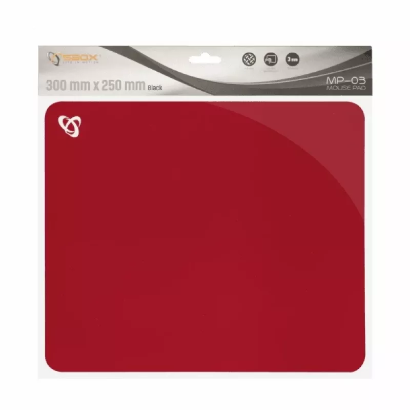Tappetino mouse gel Sbox MP-03R rosso