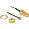 Antenna DeLOCK RP-SMA WL I-PEX M / RP-SMA F nero