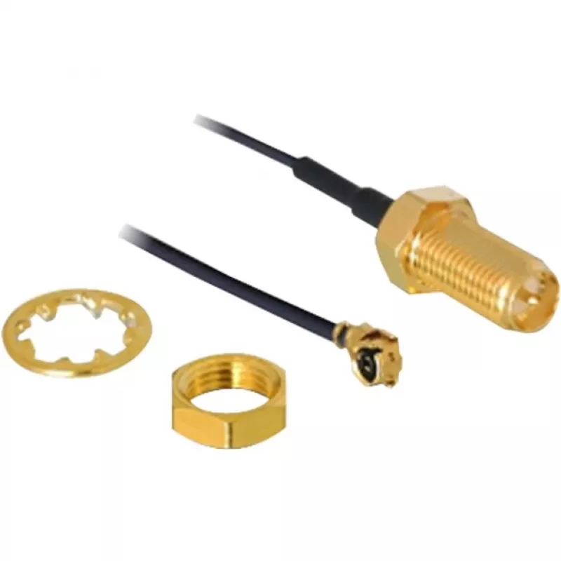 Antenna DeLOCK RP-SMA WL I-PEX M / RP-SMA F nero