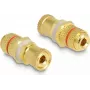 Adattatore audio DeLOCK femmina a femmina anello rosso 2 x femmina oro