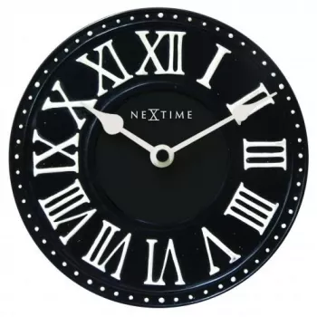NeXtime orologio 5187zw London Table, Ø16 cm, da parete, nero/bianco