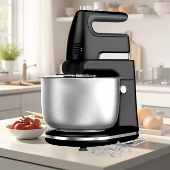 Frullatore Maestro MR-553 con ciotola rotante in acciaio inox, 600 W, nero