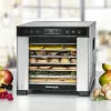 Rommelsbacher DA 650 essiccatore per alimenti 600 W, 7 ripiani, 35–75 °C, timer 99 h, acciaio inox/nero