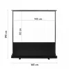Schermo per proiezione MACLEAN MC-211 portatile 100 pollici (4:3) a supporto libero a sollevamento manuale, superficie immagine 200 × 150 cm