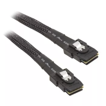 SilverStone CPS02 - cavo SATA / SAS - con sidebands - SAS 12Gbit/s - 4-Lane - 4 x Mini SAS (SFF-8087) (W) a 4 x Mini SAS (SFF-8087) (W) - 50cm - S