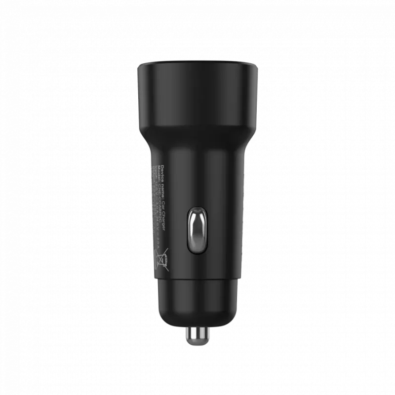 Caricabatterie da auto CANYON OnDrive 30 PD 30W USB-C nero – alimentatore USB-C per veicoli, 30W PD