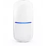 Rilevatore di movimento SATEL slim-DUAL-PRO — PIR + microonde, rilevamento fino a 24 m, angolo 90°, 12 V DC, altezza max 2,4 m, dimensioni compatte (62×137×42 mm)