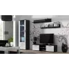 Cama supporto TV SOHO 140 nero/bianco lucido