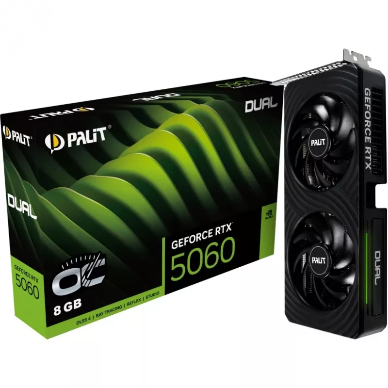 Scheda grafica Palit GeForce RTX 5060 Dual OC 8GB GDDR7