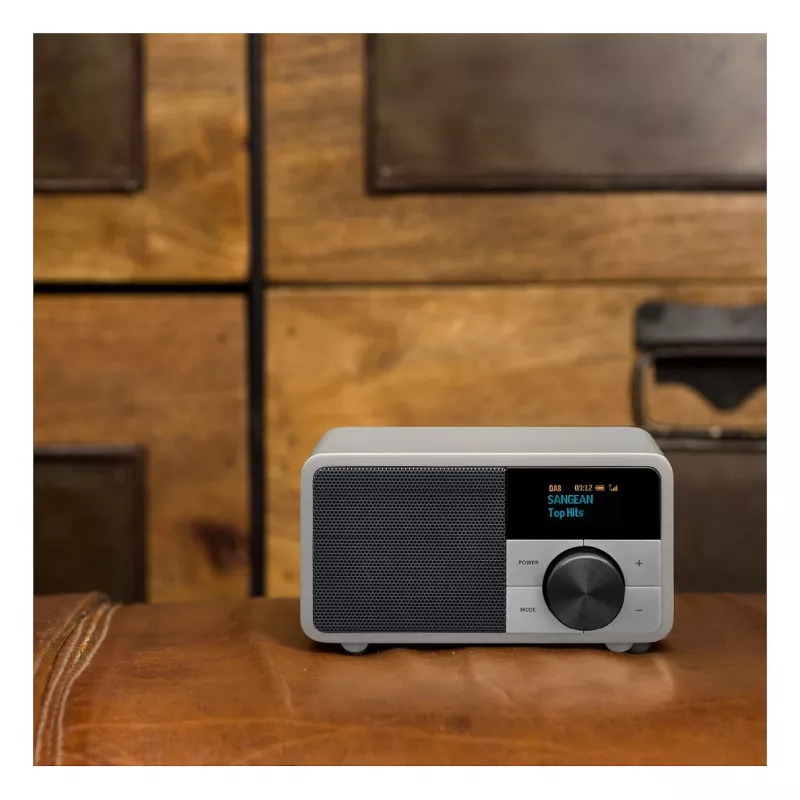 Radio da tavolo Sangean DDR-7 Glacier Silver con sintonizzatore digitale e Bluetooth