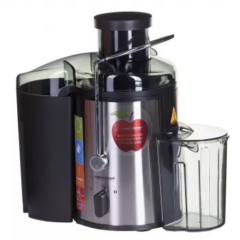 Estrattore di succo ESPERANZA EKJ002 — 500 W, contenitore succo 0,45 L, contenitore scarti 1,5 L, acciaio inox/nero