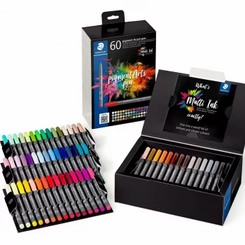 Brush Pen Staedtler Pigment Arts 60 pezzi