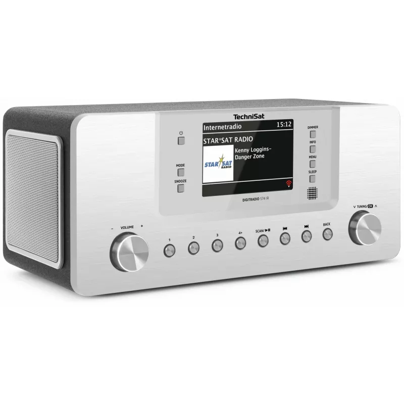 TechniSat DigitRadio 574 IR - sistema audio - 2 x 5 Watt - argento (0001/2951)