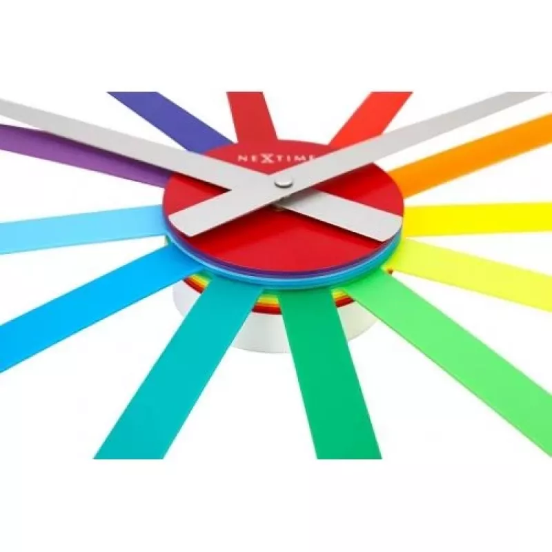 NeXtime orologio 2995di Colour Guide, Ø 60 cm, da parete, multicolore