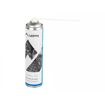 Spray ad aria compressa LANBERG CG-600FL-001 — 600 ml, per la pulizia del PC, nero/blu/bianco