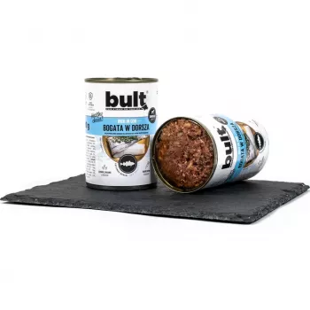 Cibo umido per cani BULT ricco di merluzzo 800 g busta — cibo umido completo per cani adulti, 800 g