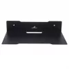 Mensola da parete per decoder MACLEAN MC-122, acciaio, nera, carico max. 5 kg, interasse fori 219 mm