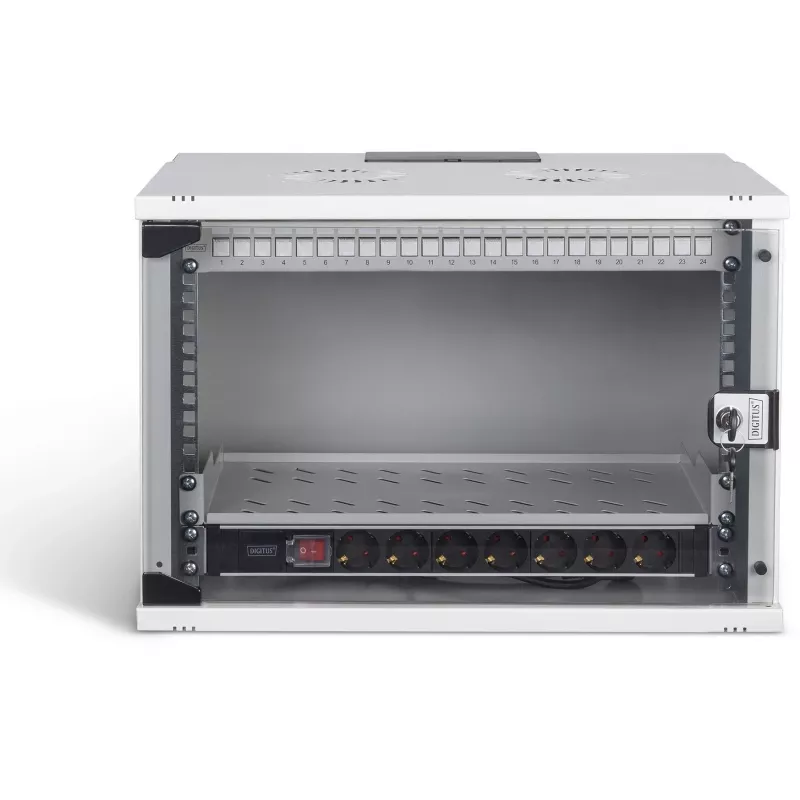 Kit di rete DIGITUS DN-49202-SET 483 mm 7U 540x400 mm armadio rack con altezza 7U e dimensioni interne 540×400 mm