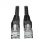 Cavo Ethernet Cat6 Gigabit Snagless Molded (UTP) Eaton Tripp Lite Series (RJ45 M/M), PoE, nero, 1,52 m - cavo patch - RJ-45 (M) a RJ-45 (M) - 1,52 m - UTP - CAT 6 - Molded