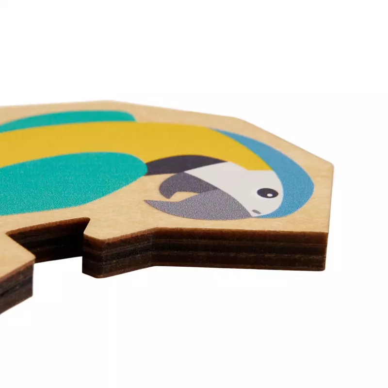Puzzle 2 in 1 pappagallo