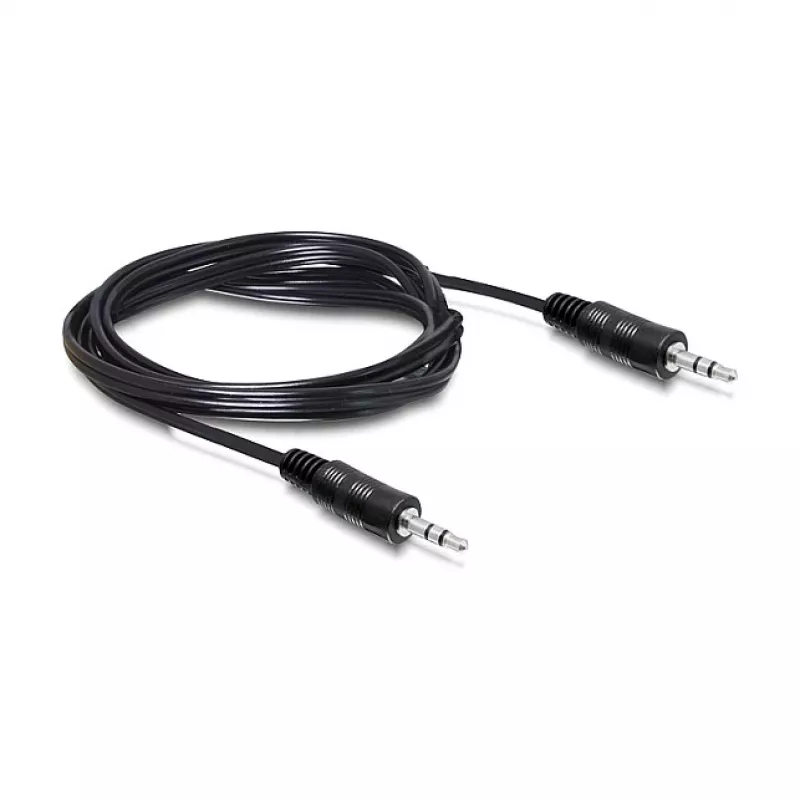 Cavo audio DeLOCK 84438 5m connettore maschio 3,5 mm su connettore maschio nero