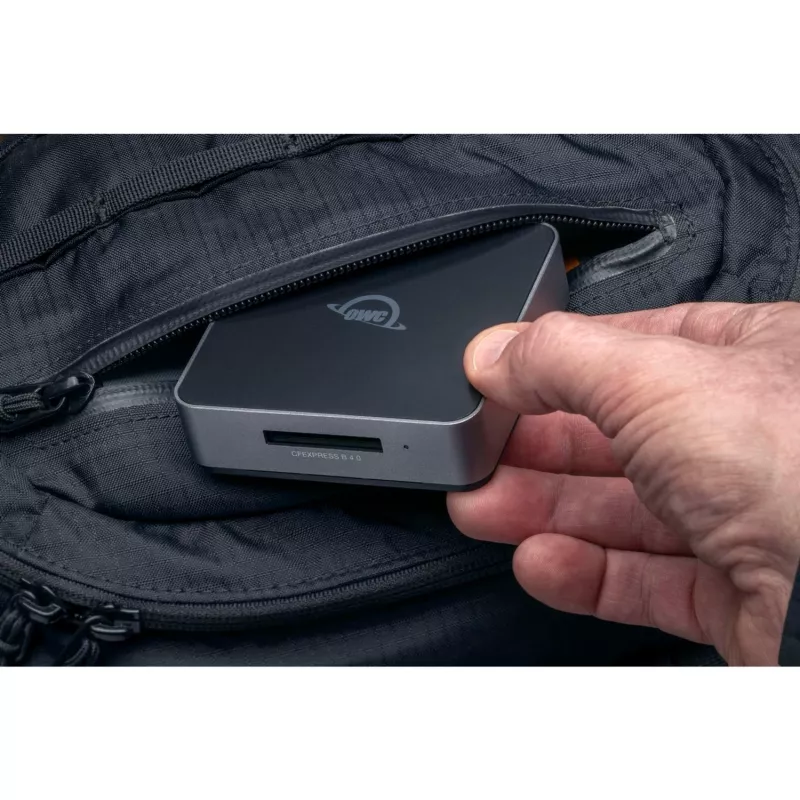 OWC OWCTCCFXB4RDR lettore di schede – USB 3.2 Gen 2 Type-C, CFexpress/SD/SDXC, nero, 8256 Mbit/s