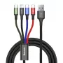 Cavo USB Baseus Fast 4in1 2xUSB-C / Lightning / Micro 3.5A 1.2m (nero)
