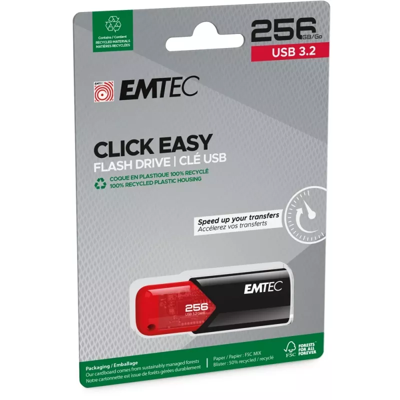Chiavetta USB Emtec 256 GB USB Type-A 3.2 Gen 1 Click Easy