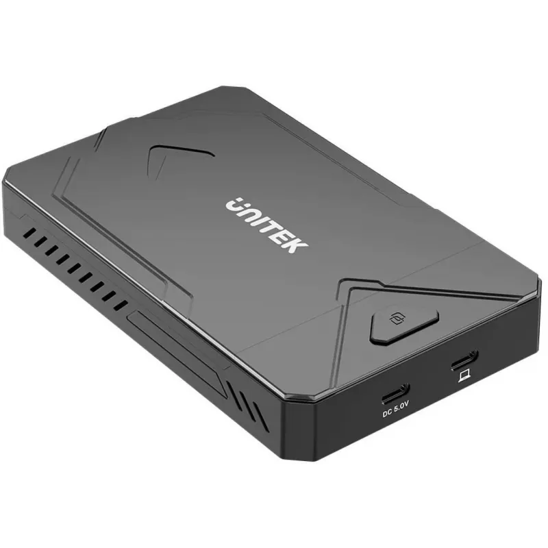 Case esterno per memoria Unitek S1229CBK01 per M.2 NVMe e SSD SATA, nero