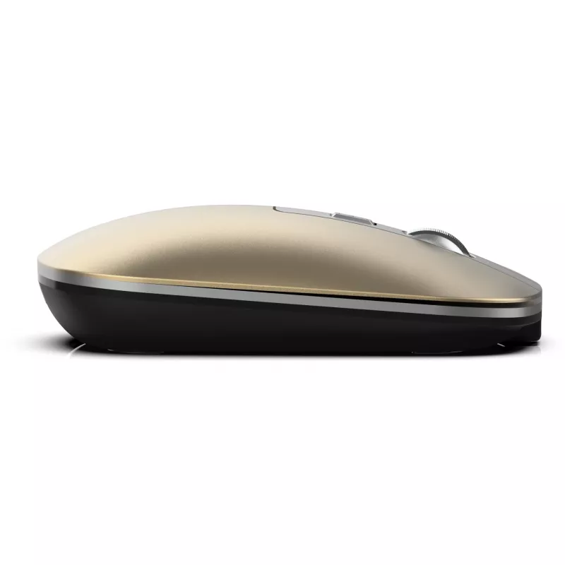 Inca IWM-531RS mouse wireless e Bluetooth, 1600 DPI, ricaricabile, silenzioso, Space Metallic