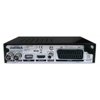 Set-Top-Box ESPERANZA EV106R sintonizzatore via cavo DVB-T2 / DVB-C HEVC H.265, HDMI, USB, PVR, Dolby Digital, 174–790 MHz, nero