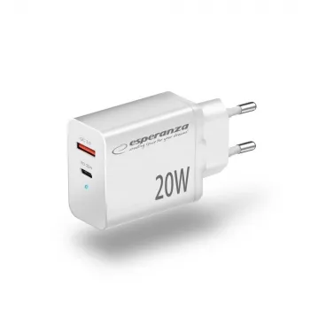 Caricabatterie da parete Esperanza EZC105W 20W bianco