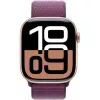 Apple Watch Series 10 cassa in alluminio GPS + Cellular 46mm oro rosa cinturino Sport Loop prugna