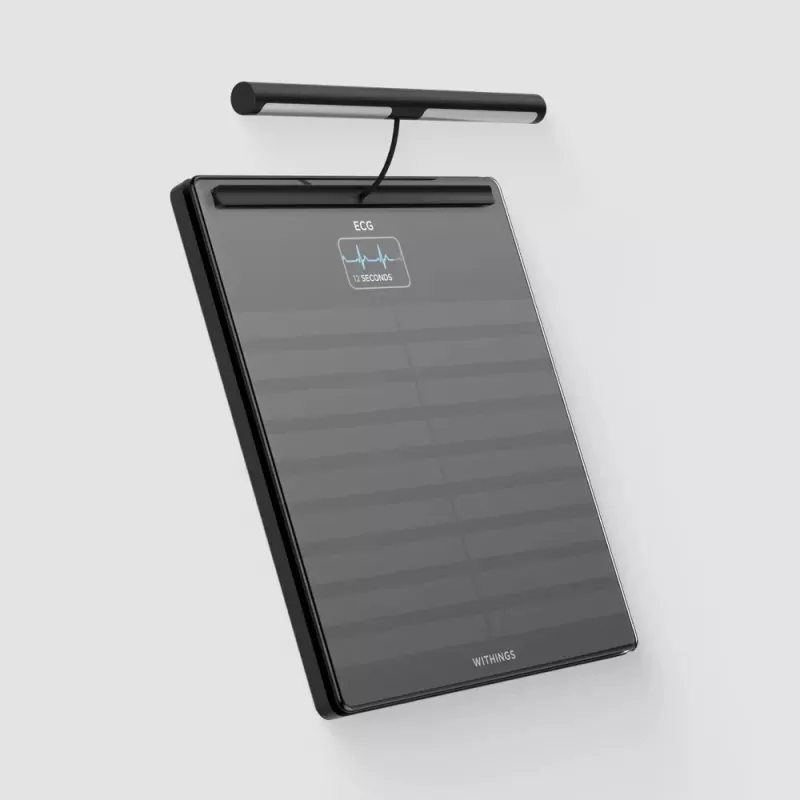 Bilancia pesapersone elettronica Withings BODY SCAN Square nera