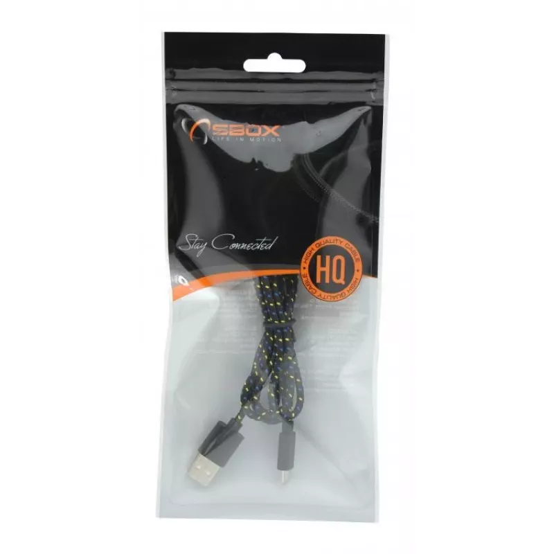 Cavo Sbox USB-1031B USB->Micro USB 1M nero