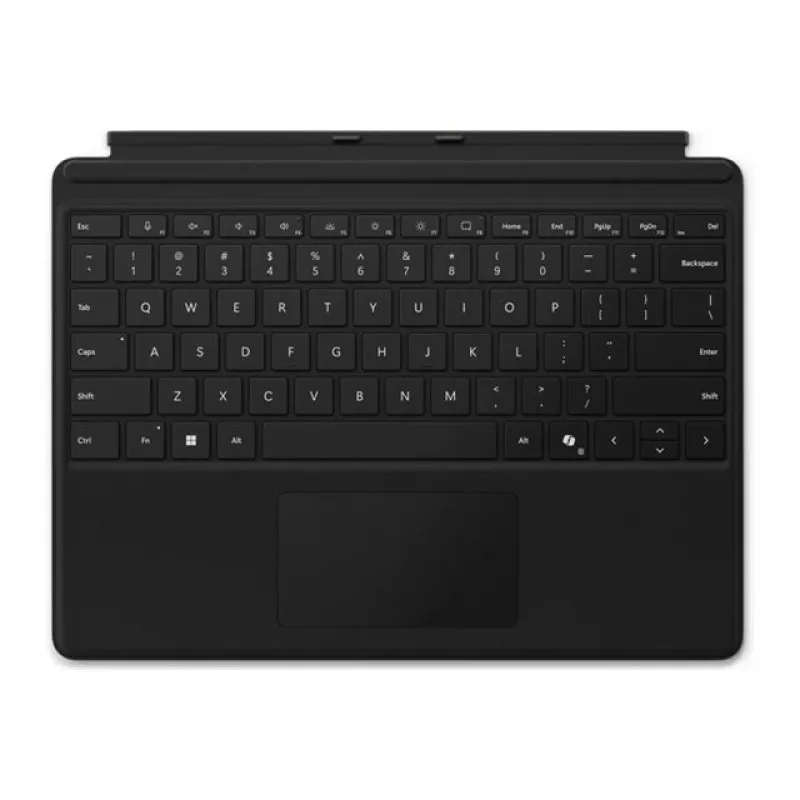 Microsoft Surface Pro 9/10 Type Cover tastiera senza alloggiamento per Slim Pen, inglese internazionale, nero
