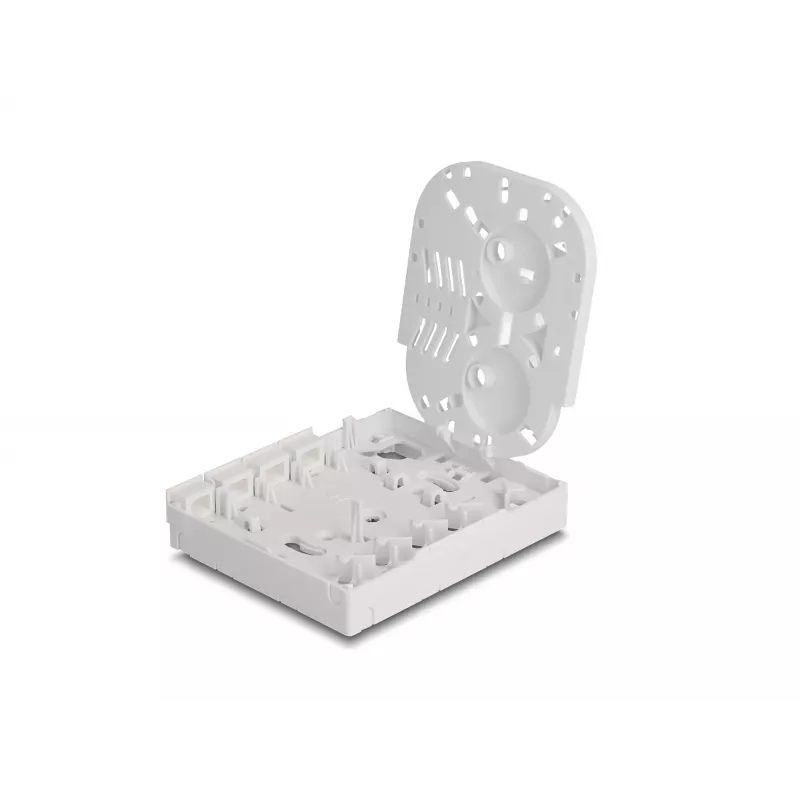 DeLOCK presa in fibra ottica FTTH a parete 4 x SC simplex LC duplex bianco