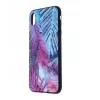Custodia protettiva in vetro Tellur per iPhone XS Max con design palme stampato