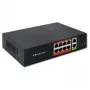 Switch di rete QOLTEC Fast Ethernet PoE 8xRJ45 con 2xRJ45 uplink