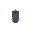 Mouse USB con cavo, 3 tasti, superficie gommata