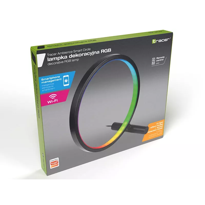 Lampada da tavolo TRACER Ambience Smart Circle LED RGB — cerchio LED smart decorativo