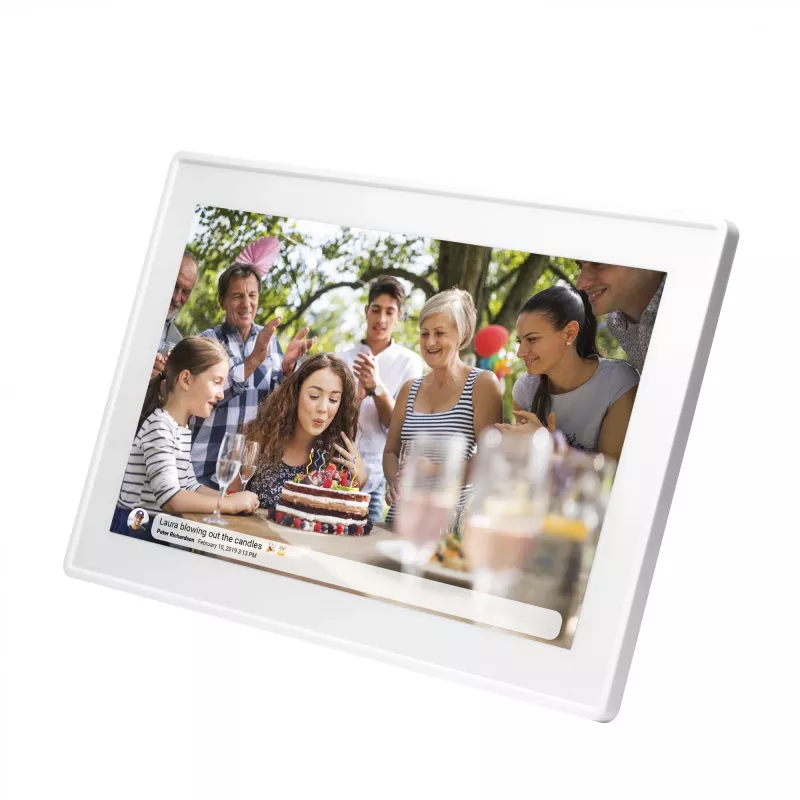 Denver PFF-1515W cornice digitale bianco 39,6 cm (15,6 pollici) touchscreen Wi-Fi