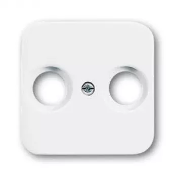 Busch-Jaeger Reflex SI 2531-214 placca centrale per presa antenna, a 2 vie, bianco alpino
