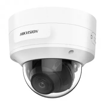 Telecamera di videosorveglianza dome IP Hikvision DS-2CD3786G2-IZS 4K 3840×2160, 2,7–13,5 mm varifocale, montaggio a soffitto, interni/esterni, bianco
