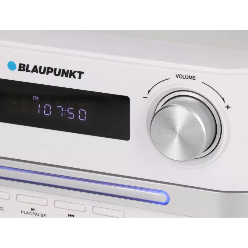Microsistema audio home BLAUPUNKT MS16BT 15 W, CD/USB/MP3, Bluetooth, FM RDS, bianco