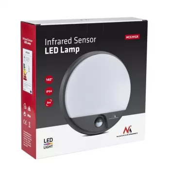 Lampada LED 15W con sensore di movimento a infrarossi MACLEAN MCE291 GR