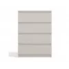 Comodino Top e Shop MALWA M4, 4 cassetti, cashmere, 700×970×400 mm, laminato
