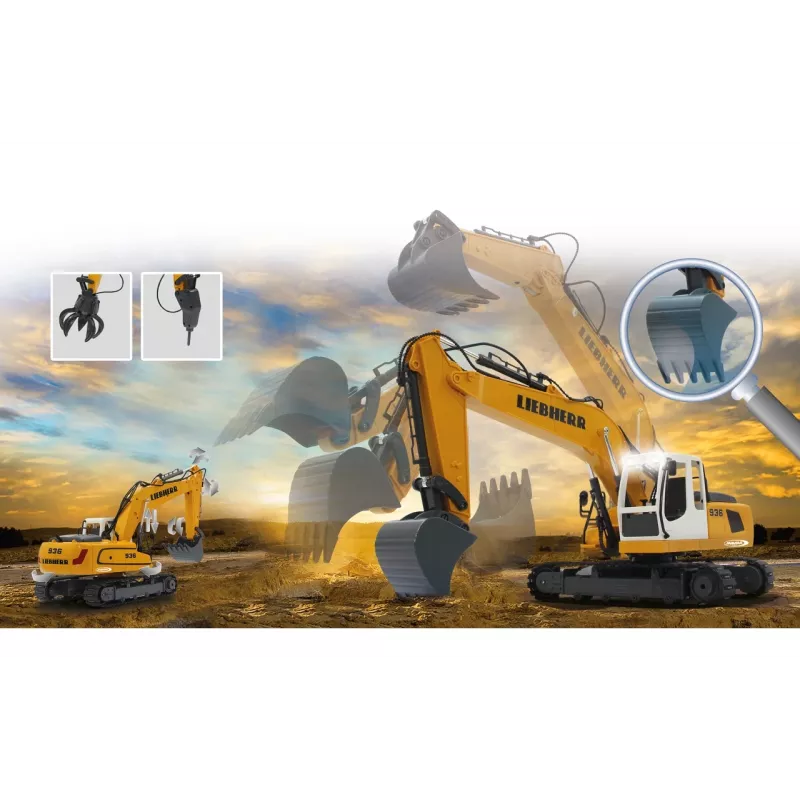 JAMARA Liebherr R936, escavatore, 1:20, 8 anni, 1,22 kg